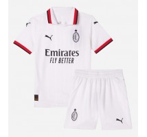 AC Milan Koszulka Wyjazdowa dzieci 2024-25 Krótki Rękaw (+ krótkie spodenki)